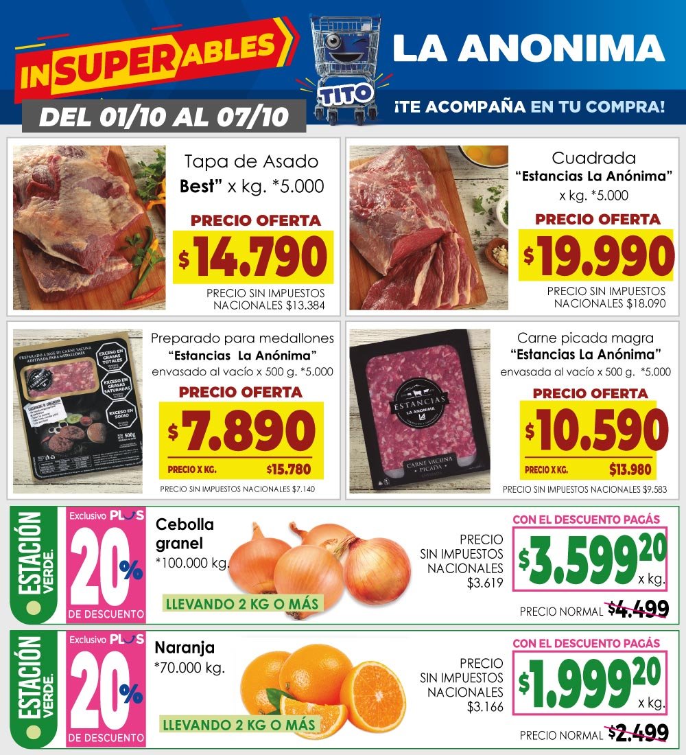 La Anonima 01-10 al 07-10